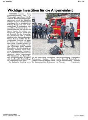 Kreisbrandinspektor Tischer bei seiner Ansprache. Foto: Gundermann Kreisbrandinspektor Tischer bei seiner Ansprache. Foto: Gundermann